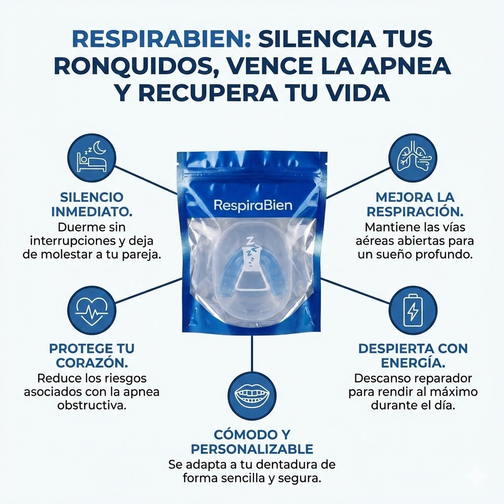 RespiraBien Pro™ - Combate la Apnea y El Ronquido Desde La Primera Noche